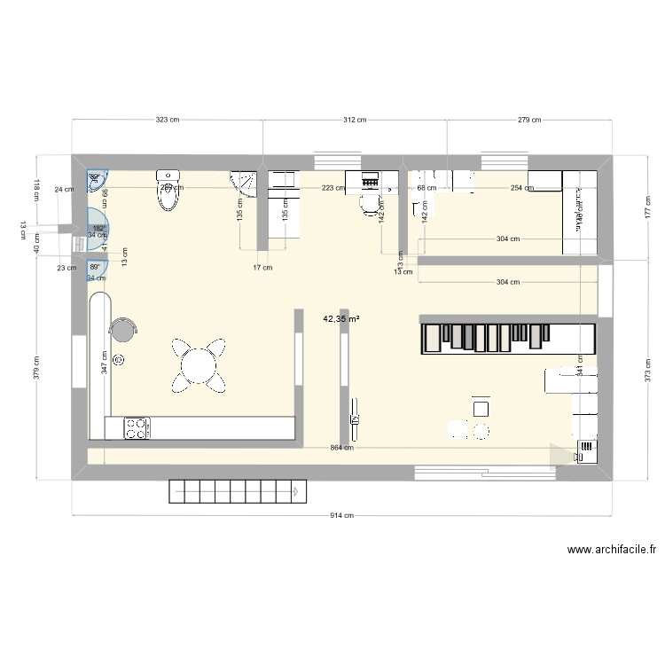 house impasse du canal Benjamin /Dorville. Plan de 0 pièce et 0 m2