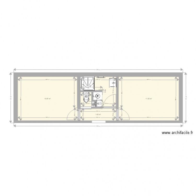 Mitié Niveau 1  Ouest V1. Plan de 0 pièce et 0 m2