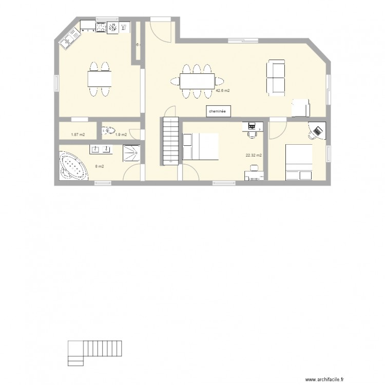 maison Roncey 8. Plan de 0 pièce et 0 m2