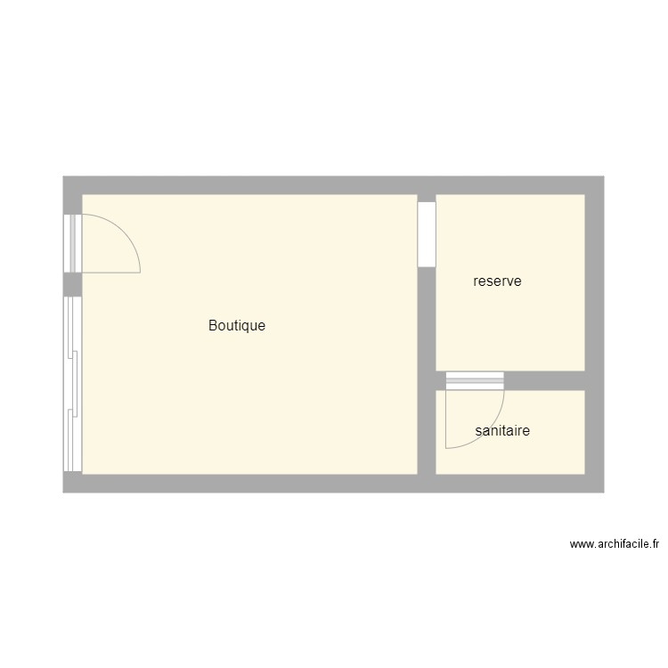 447. Plan de 3 pièces et 25 m2