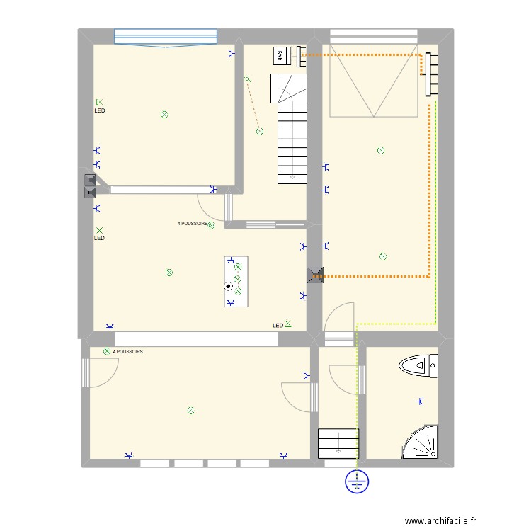 Manu rez 1 LIERNEUX. Plan de 0 pièce et 0 m2