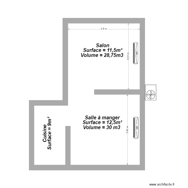 Schéma Implantation vue aérienne générale. Plan de 0 pièce et 0 m2