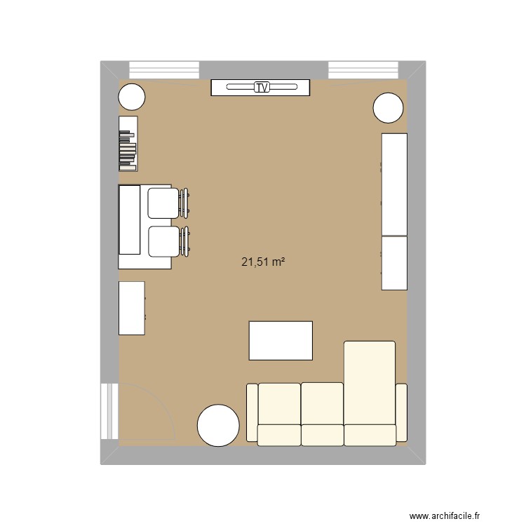 Salon neuilly. Plan de 0 pièce et 0 m2