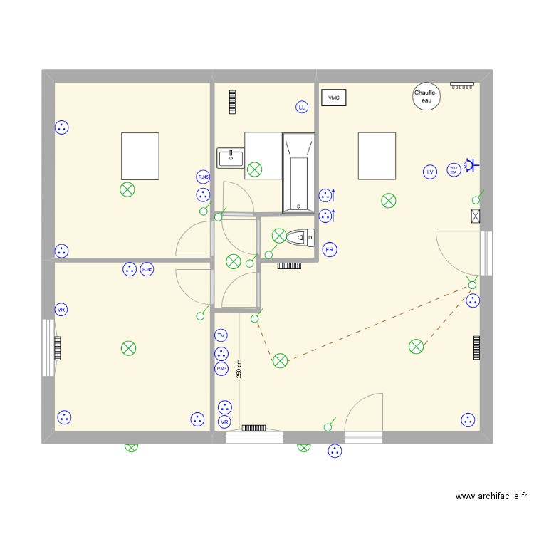 DAMMARIE GRENIER. Plan de 0 pièce et 0 m2