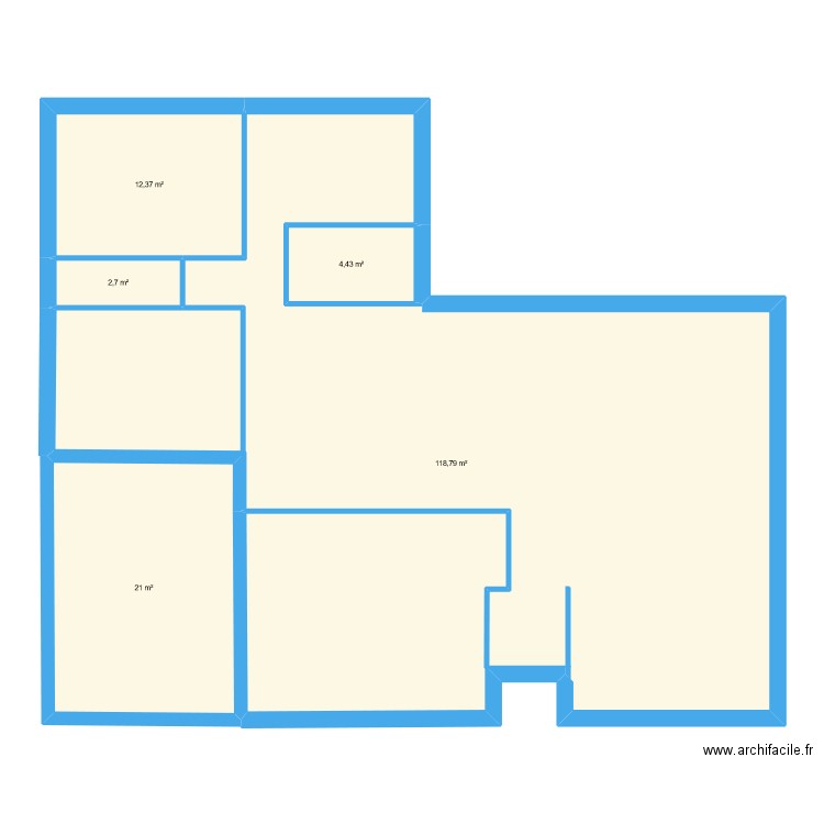 maison bruno. Plan de 5 pièces et 159 m2