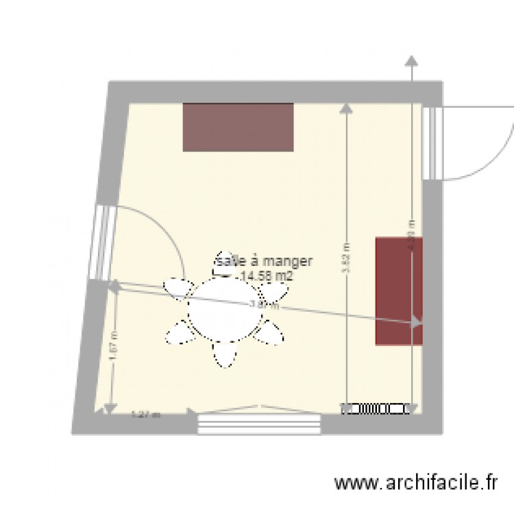 salle à manger. Plan de 0 pièce et 0 m2