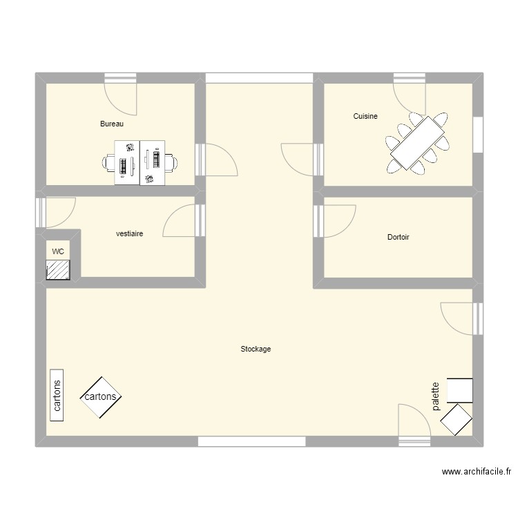 Chiliad Valley Farm . Plan de 6 pièces et 86 m2