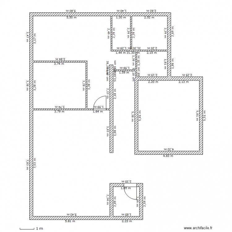 Maison 6. Plan de 0 pièce et 0 m2