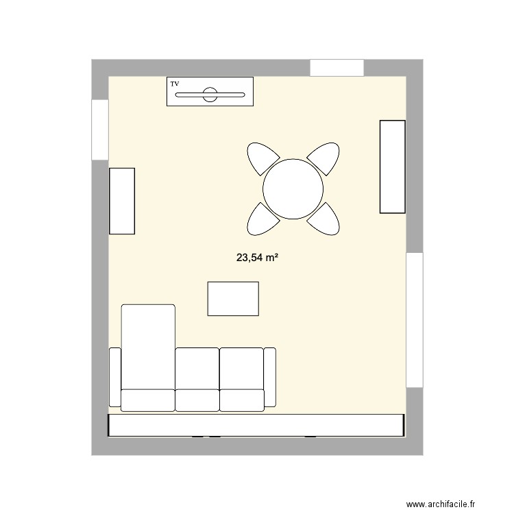 salon TV 3. Plan de 0 pièce et 0 m2