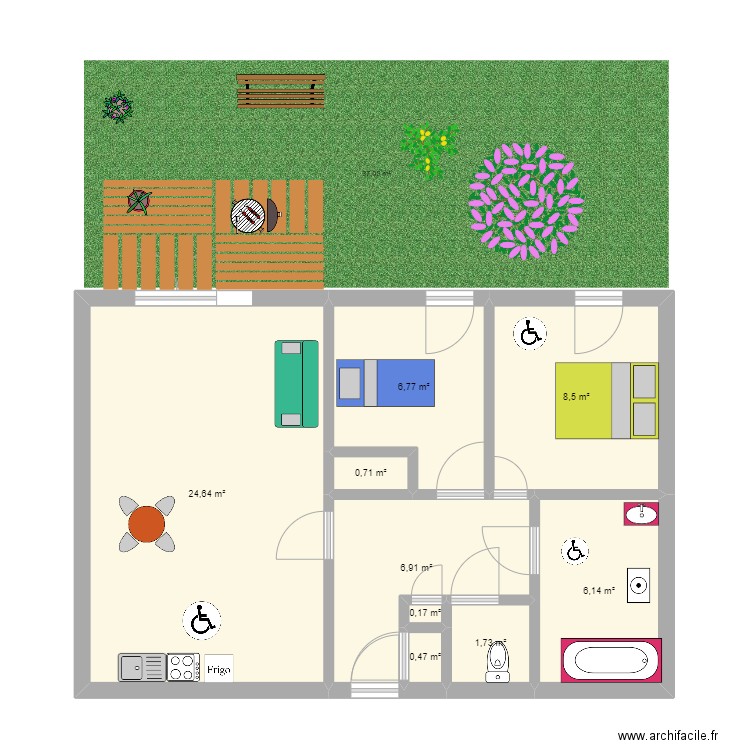 plan 2d. Plan de 0 pièce et 0 m2