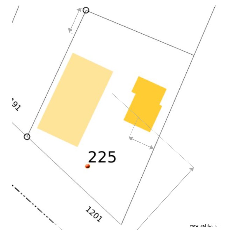 plan cadastral. Plan de 0 pièce et 0 m2