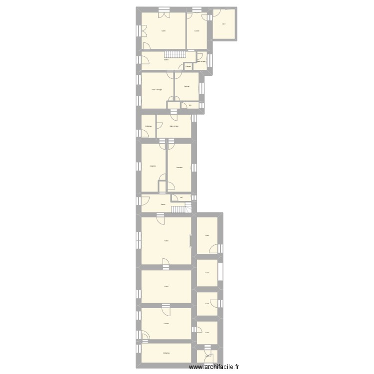 Ravet Loge 2. Plan de 26 pièces et 304 m2