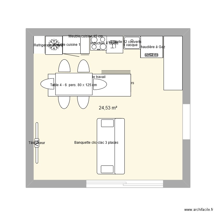 projet appartement 1. Plan de 0 pièce et 0 m2