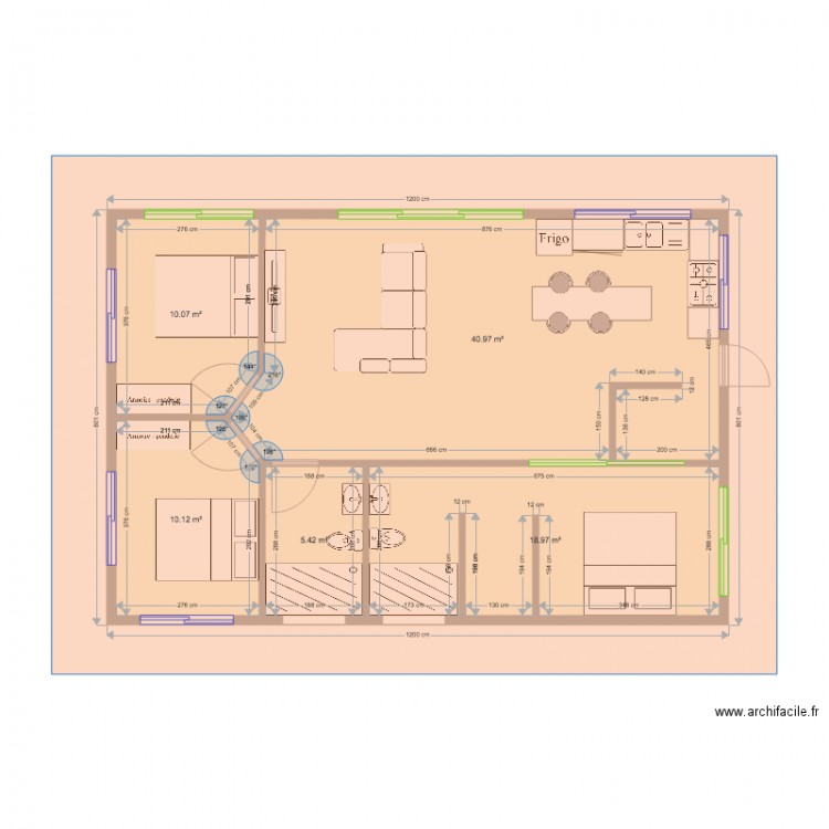 Maison. Plan de 0 pièce et 0 m2