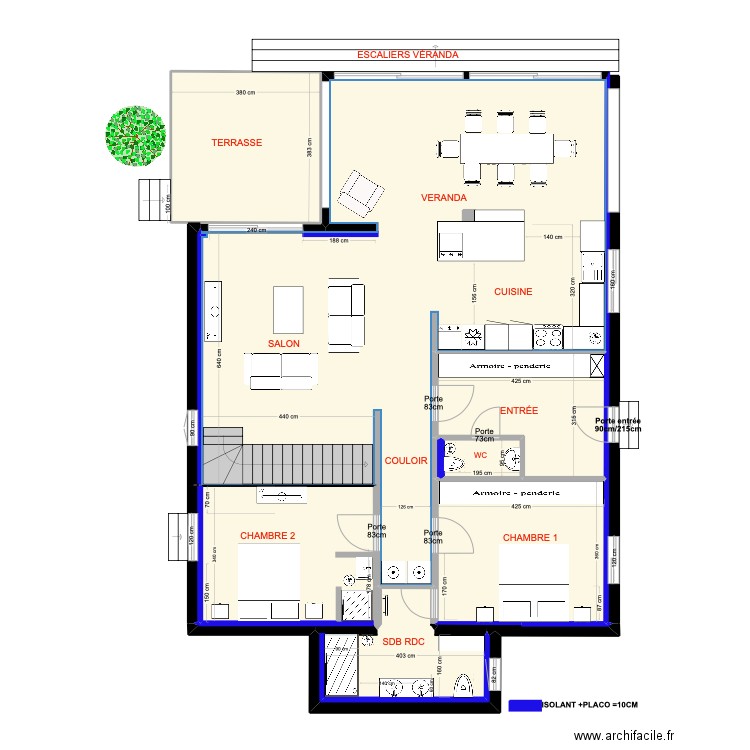 Plan maison août 2024V2. Plan de 24 pièces et 268 m2