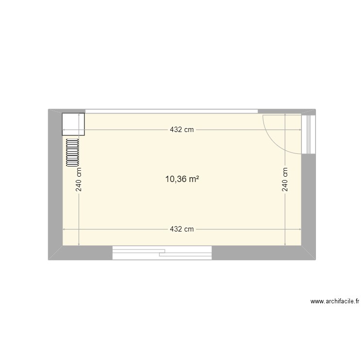 cuisine ambazac. Plan de 1 pièce et 10 m2