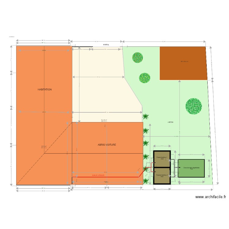 PLAN DE MASSE SPANC. Plan de 0 pièce et 0 m2