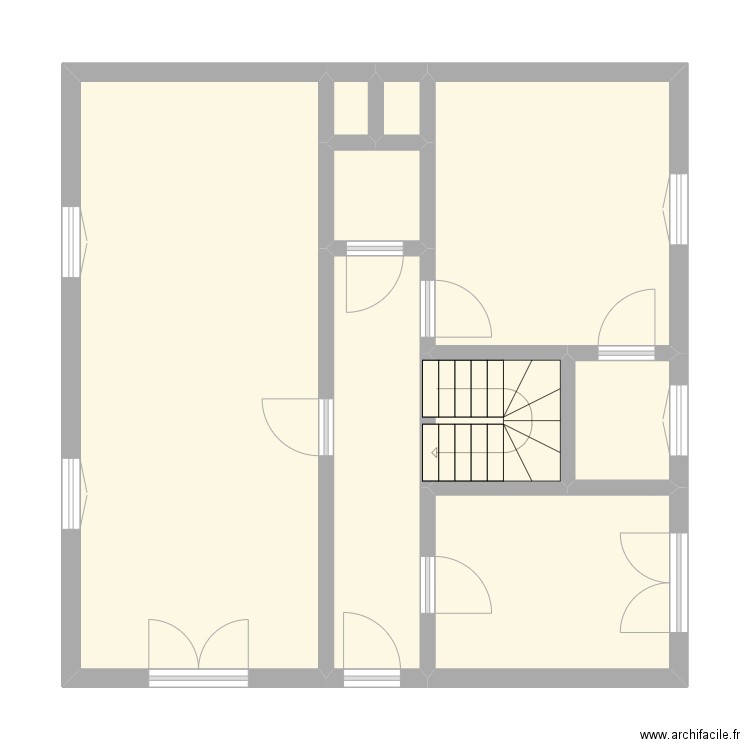 CHARLES RDC. Plan de 9 pièces et 63 m2