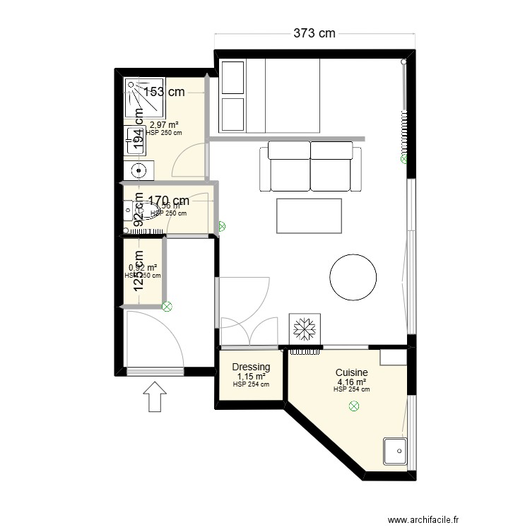 Charenton PS4. Plan de 5 pièces et 11 m2