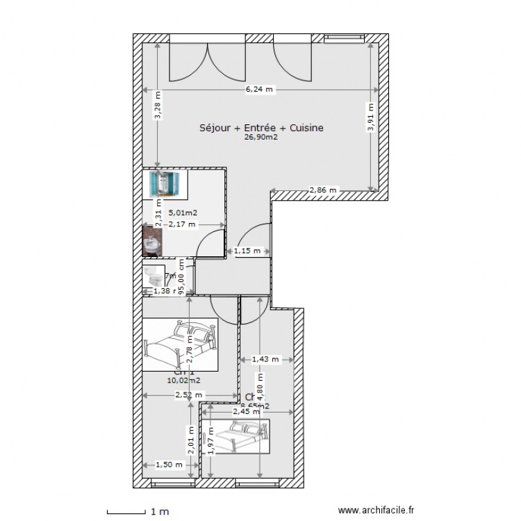 Plan. Plan de 0 pièce et 0 m2