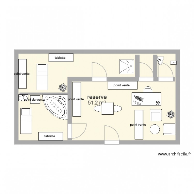 SALON ESTHETIQUE. Plan de 0 pièce et 0 m2