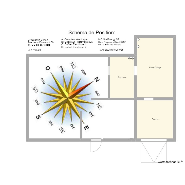 Quentin Silmon Position. Plan de 0 pièce et 0 m2