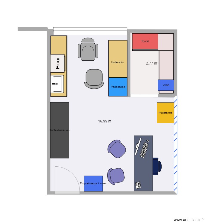 MSP salle nue. Plan de 0 pièce et 0 m2