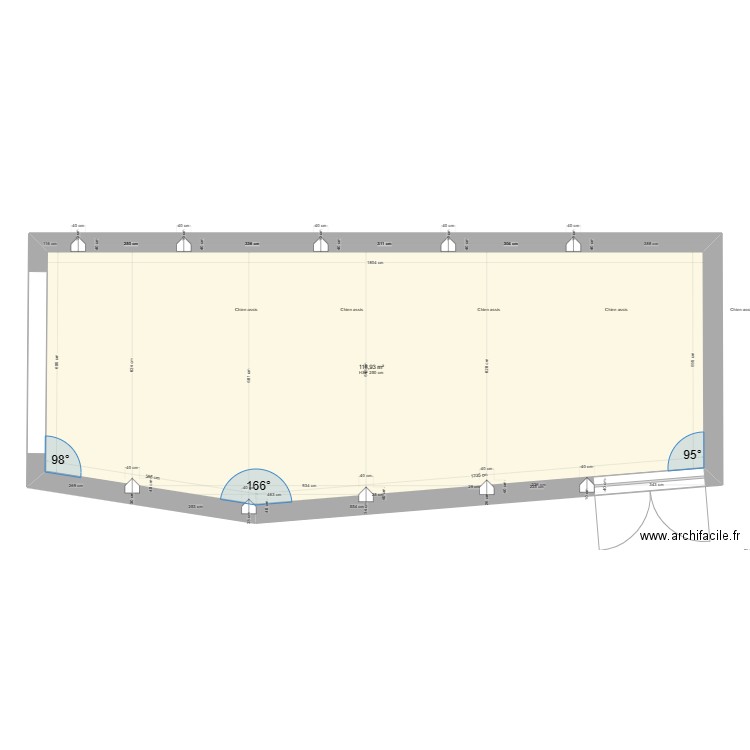 intérieur grange. Plan de 0 pièce et 0 m2