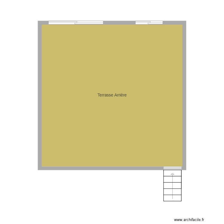 Terrasse Arrière. Plan de 0 pièce et 0 m2