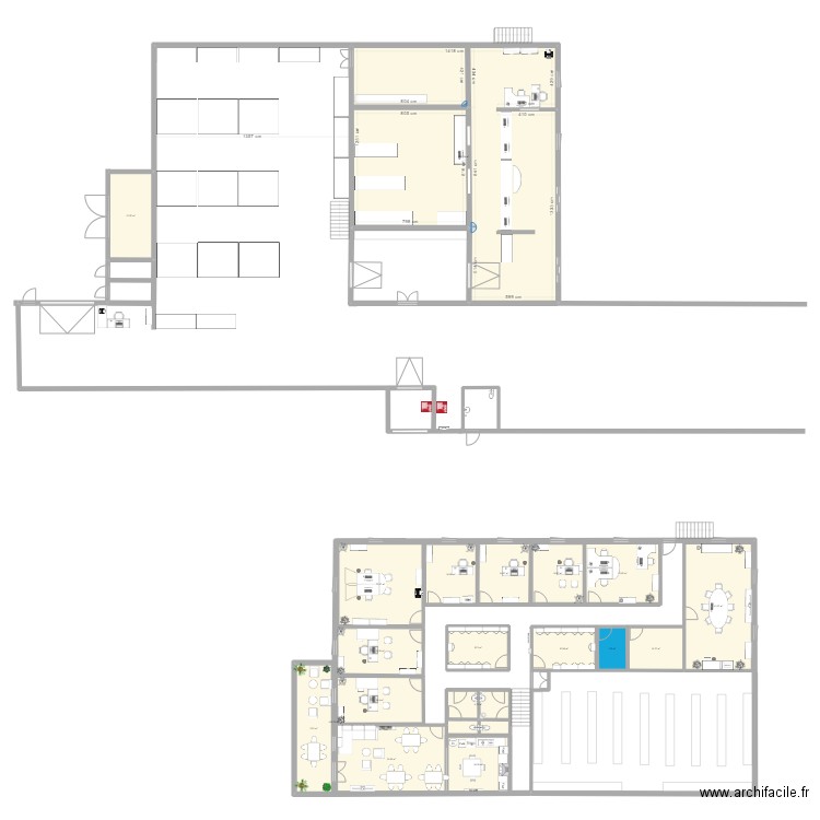 magasin2025. Plan de 20 pièces et 531 m2