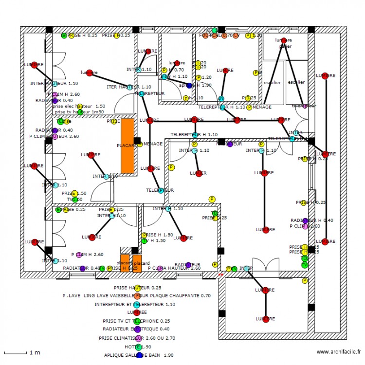 plan electrique 4. Plan de 0 pièce et 0 m2