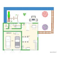 plan du rez de chaussée de maison