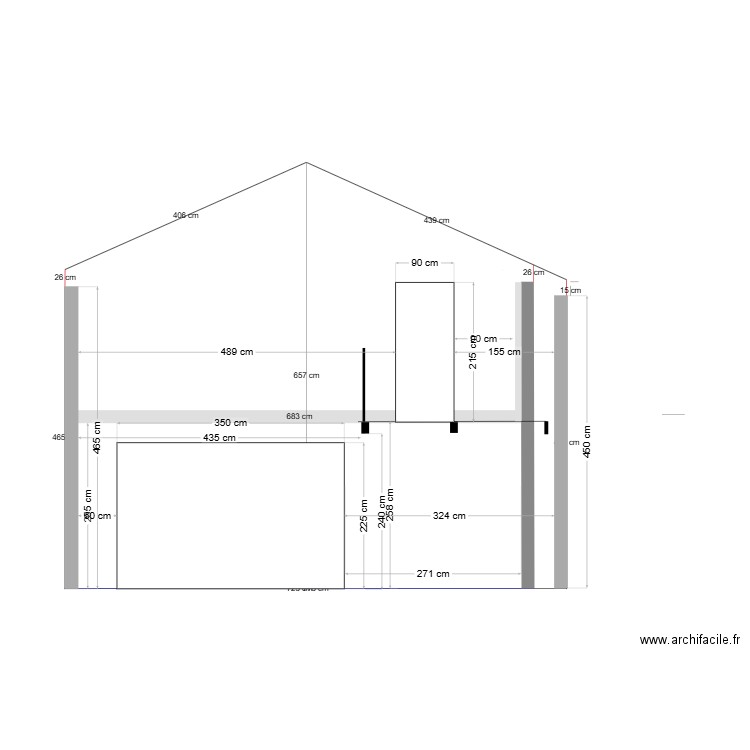 facade est salon actuel. Plan de 0 pièce et 0 m2