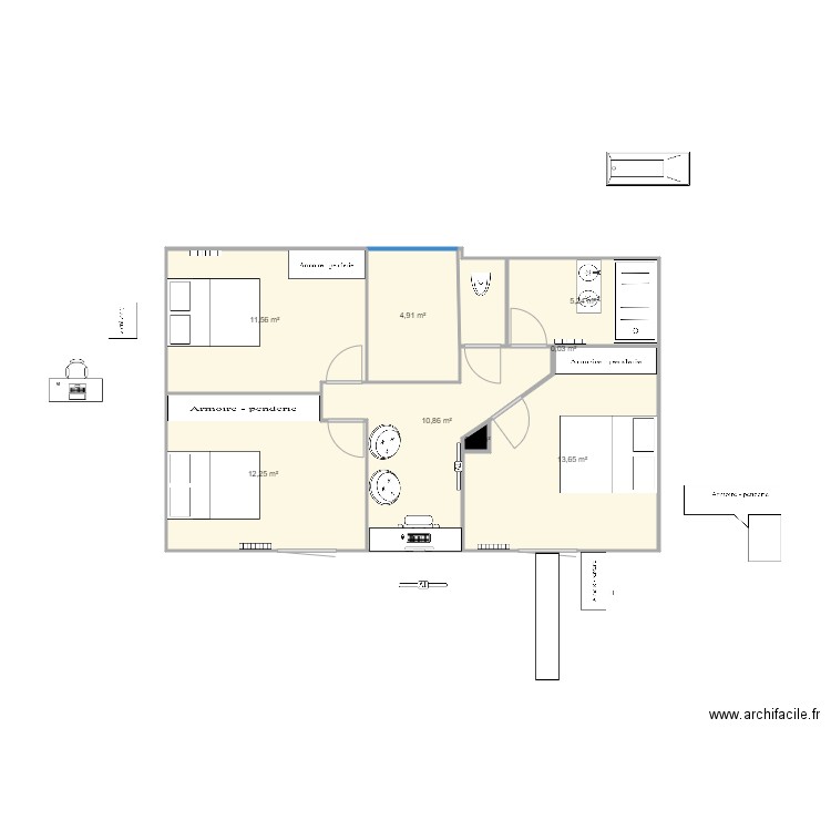 MJ etage1. Plan de 0 pièce et 0 m2