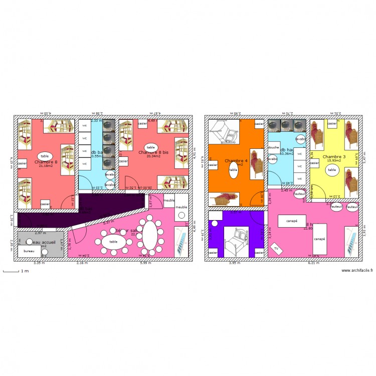 auberge jeunesse. Plan de 0 pièce et 0 m2