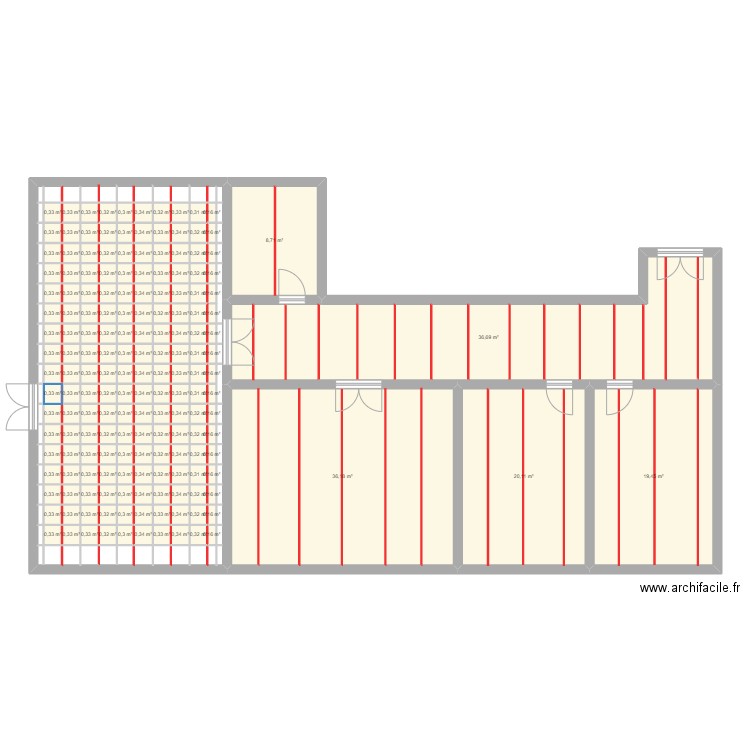 Nouveau plan arnage  lum. Plan de 175 pièces et 174 m2