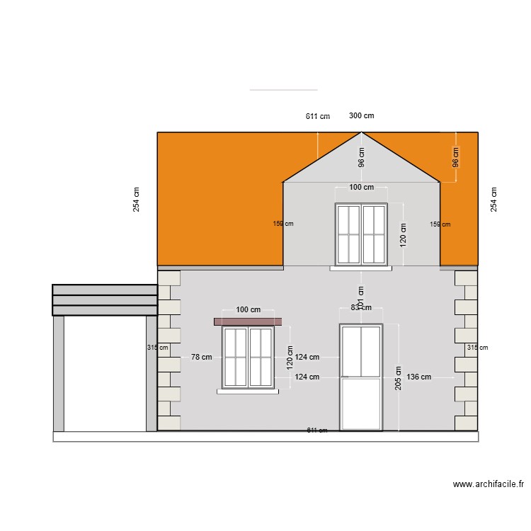 dependance facade 2 nord projetéev5. Plan de 0 pièce et 0 m2