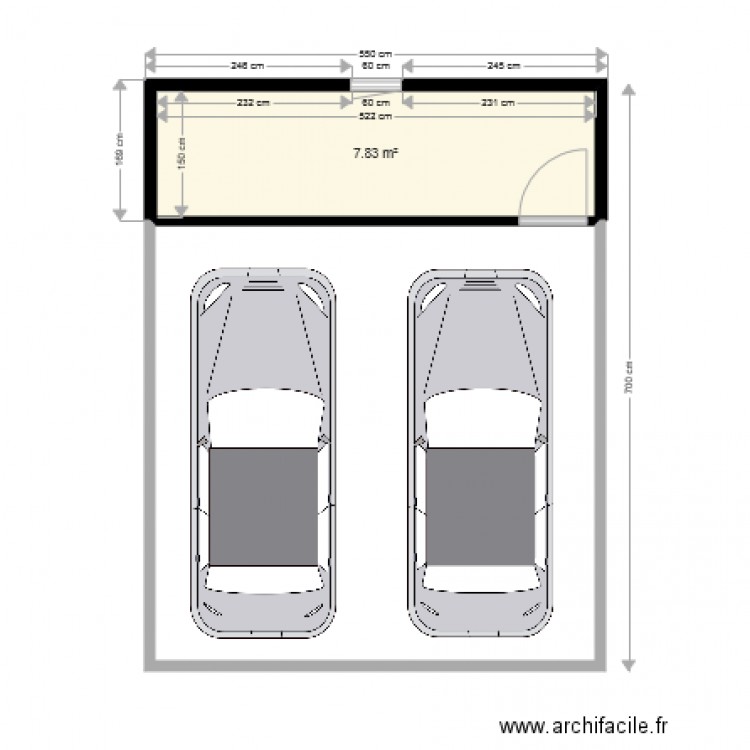 garage. Plan de 0 pièce et 0 m2