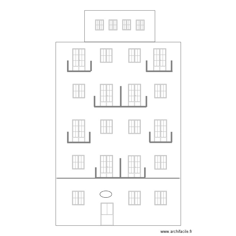 Charmilles30 - Façade Charmilles. Plan de 0 pièce et 0 m2