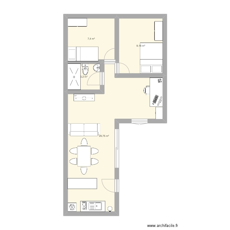 MAISON. Plan de 0 pièce et 0 m2