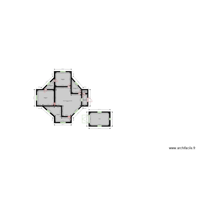 Octogone Miradom 2. Plan de 0 pièce et 0 m2