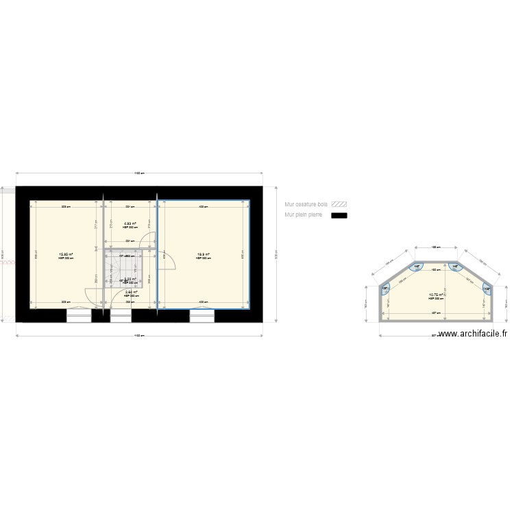 Quimperle extension projet 3. Plan de 0 pièce et 0 m2