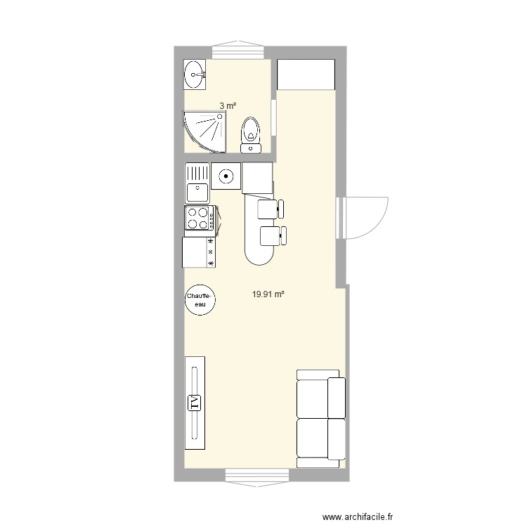 STUDIO SDC94. Plan de 0 pièce et 0 m2