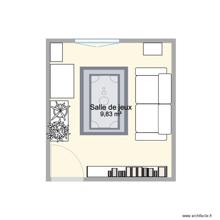 Salle de jeux. Plan de 0 pièce et 0 m2