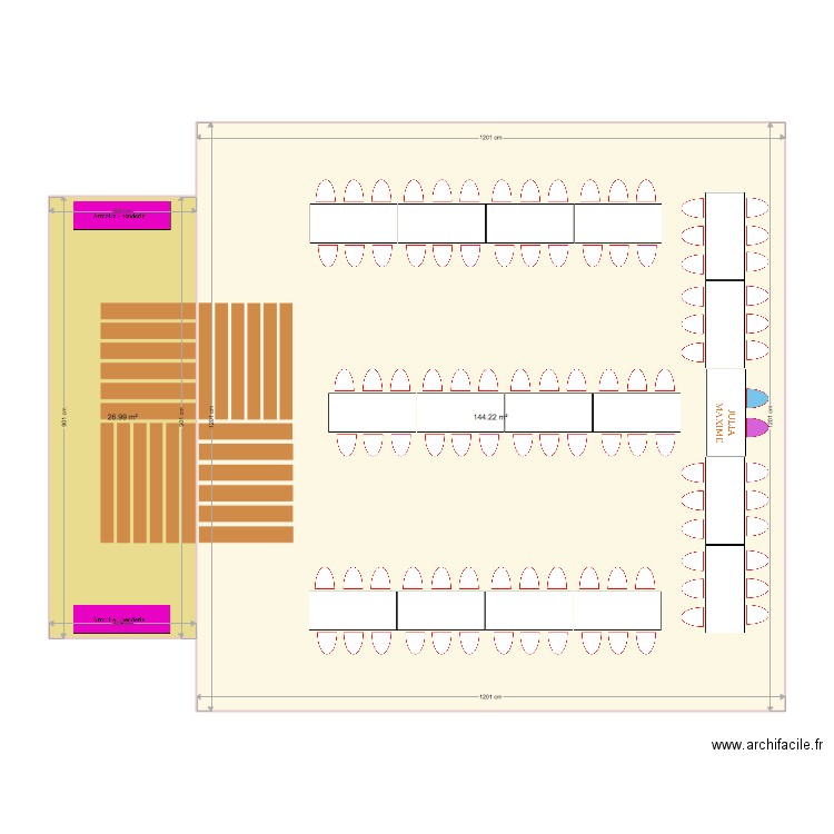 Salle B - Plan Dessiné Par Alain28200