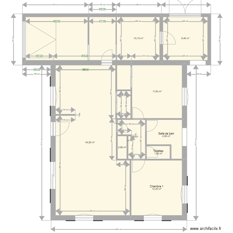 Le Gouthé. Plan de 0 pièce et 0 m2