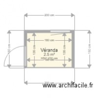 Plan véranda de maison