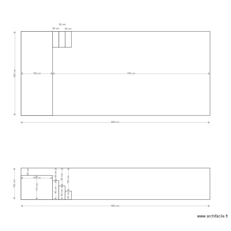 Solution 1. Plan de 0 pièce et 0 m2