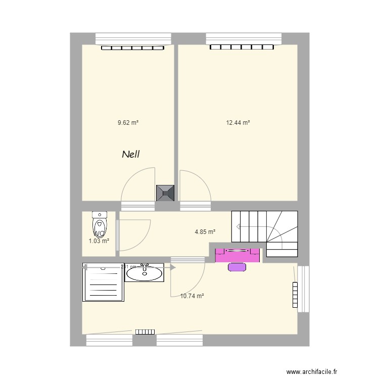 Magnolia étage electricité. Plan de 0 pièce et 0 m2