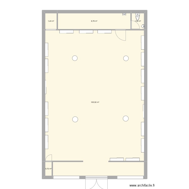 Precaire Pertuis. Plan de 5 pièces et 118 m2